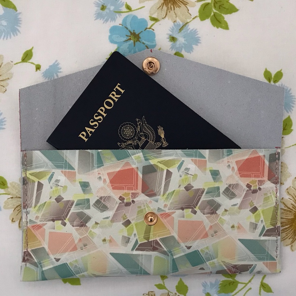 Hand Crafted Geometric Multicolor Wallet